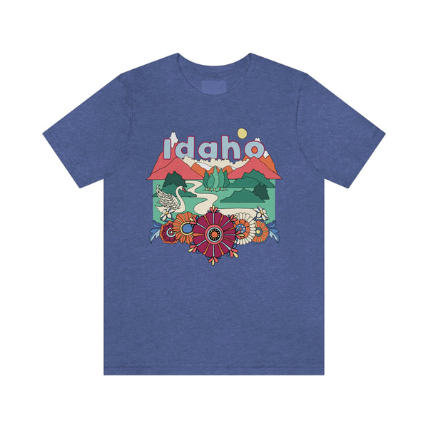 Idaho Shirt, Idaho Retro T-Shirt, Hippie Style Idaho tee, Idaho Mountain Shirt