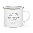 Utah Camp Mug - Retro Enamel Camping Utah Mug-3