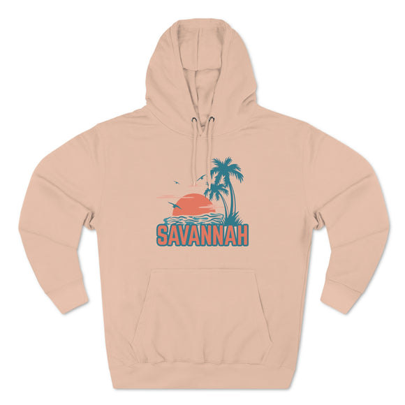 Premium Savannah, Georgia Hoodie - Palm Tree Unisex Sweatshirt