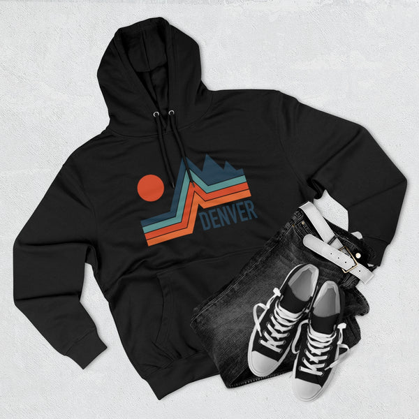 Premium Denver, Colorado Hoodie - Retro Unisex Sweatshirt