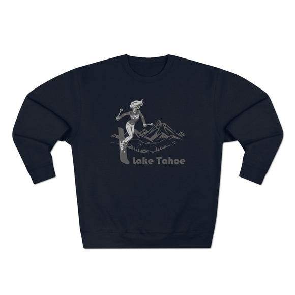 Premium Lake Tahoe, California Crewneck Sweatshirt - Retro Unisex Sweatshirt