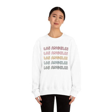 Los Angeles, California Sweatshirt - Retro Five Color Unisex - 0