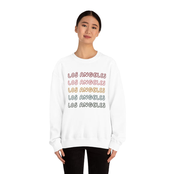Los Angeles, California Sweatshirt - Retro Five Color Unisex