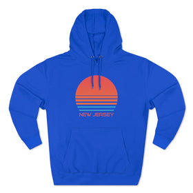 Premium New Jersey Hoodie - Retro 80s Unisex Sweatshirt