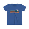 Park City Youth T-Shirt - Retro Mountain Utah Kid's TShirt