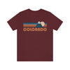 Colorado T-Shirt - Retro Mountain Unisex Colorado Shirt