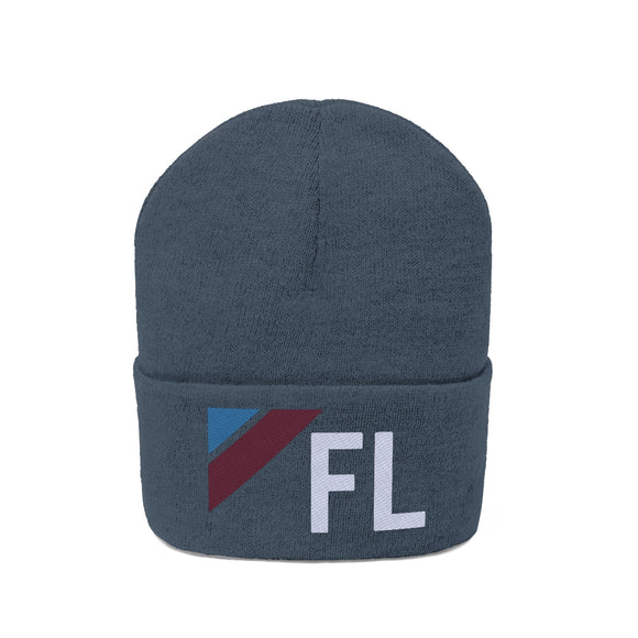 Florida Beanie - Adult Embroidered Retro Florida Knit Hat