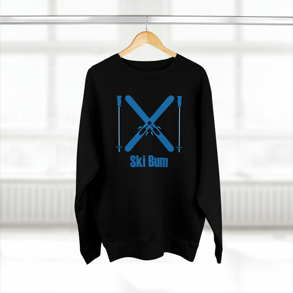 Premium Ski Bum Crewneck Sweatshirt - Retro Unisex Sweatshirt