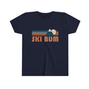 Ski Bum Youth T-Shirt - Retro Mountain Ski Bum Kid's TShirt-5