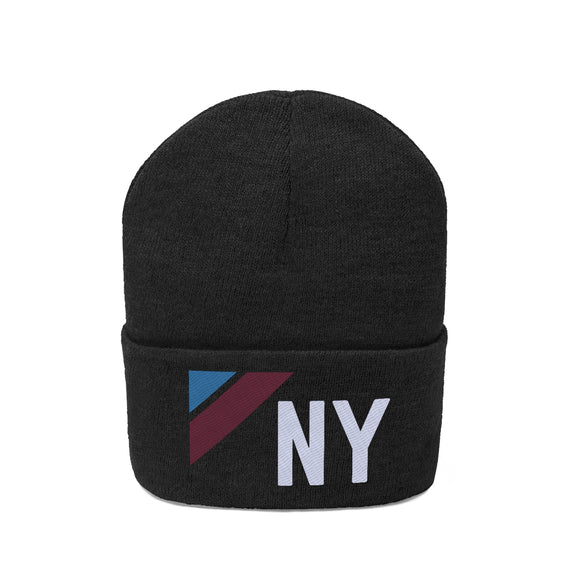 New York Beanie - Adult Embroidered Retro New York Knit Hat