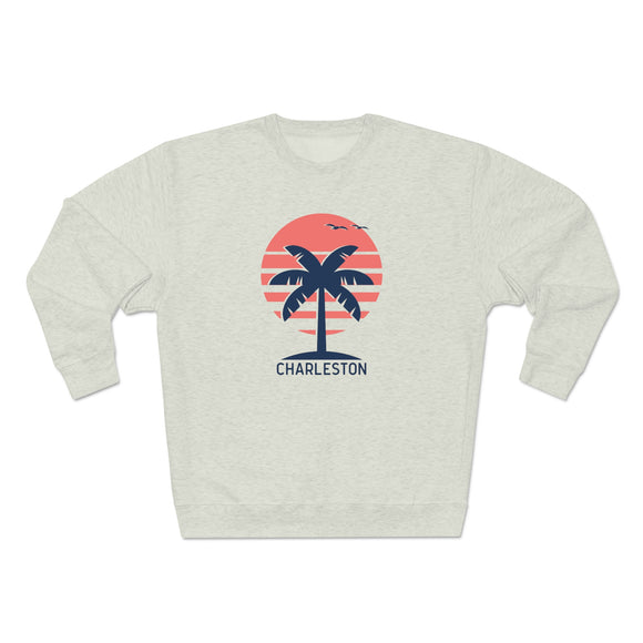 Premium Charleston, South Carolina Crewneck Sweatshirt - Retro Unisex Sweatshirt