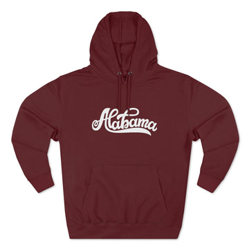 Buy burgundy Premium Alabama Hoodie - Script Unisex Sweatshirt