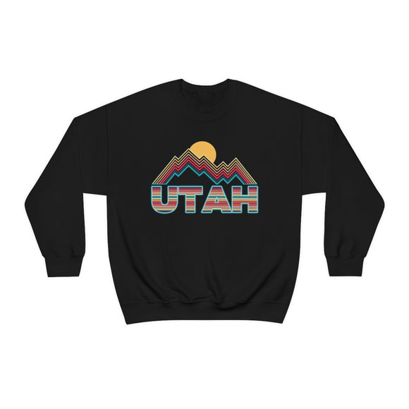 Utah Sweatshirt Mountain - Retro Unisex Mountain
