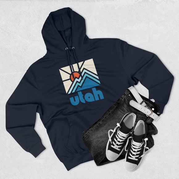 Premium Utah Hoodie - Min Mountain Unisex Sweatshirt