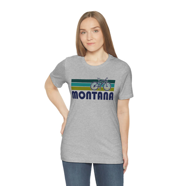 Montana T-Shirt - Retro Mountain Bike Adult Unisex Montana T Shirt