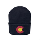 Colorado Beanie - Adult Embroidered Colorado Flag Knit Hat-2
