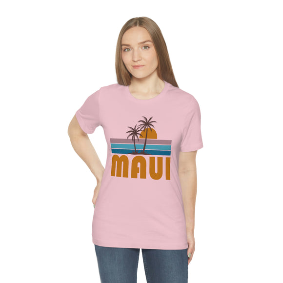 Maui, Hawaii T-Shirt - Retro Palm Tree Unisex Maui Shirt