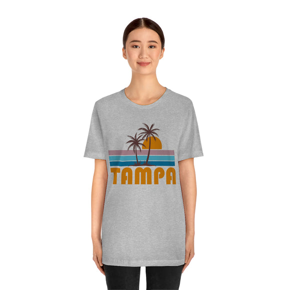 Tampa, Florida T-Shirt - Retro Palm Tree Unisex Tampa Shirt