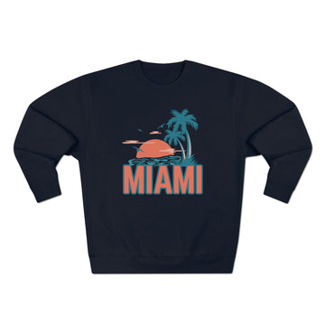 Buy navy Premium Miami, Florida Sweatshirt - Unisex Premium Crewneck Sweatshirt