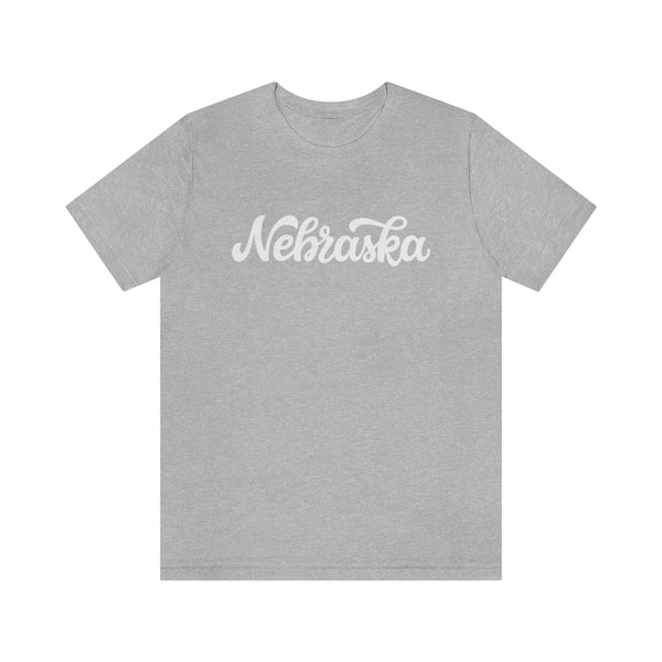 Nebraska T-Shirt - Hand Lettered Unisex Nebraska Shirt