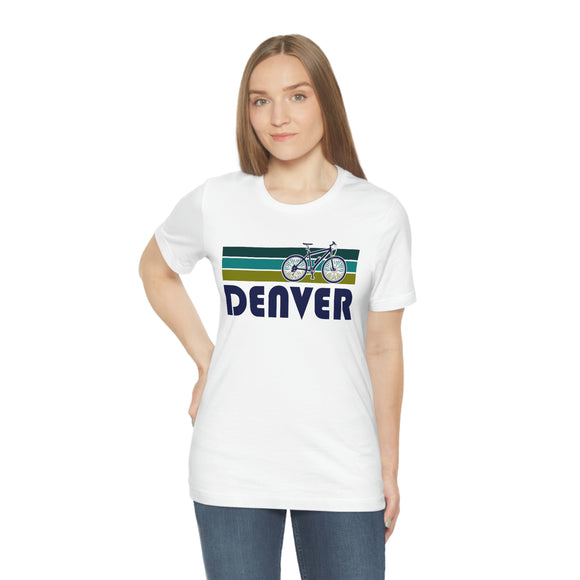 Denver T-Shirt - Retro Mountain Bike Adult Unisex Denver, Colorado T Shirt