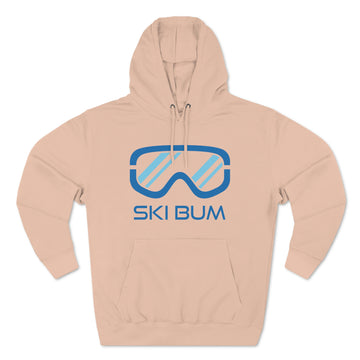 Premium Ski Bum Hoodie - Retro Unisex Sweatshirt - Ski Goggles