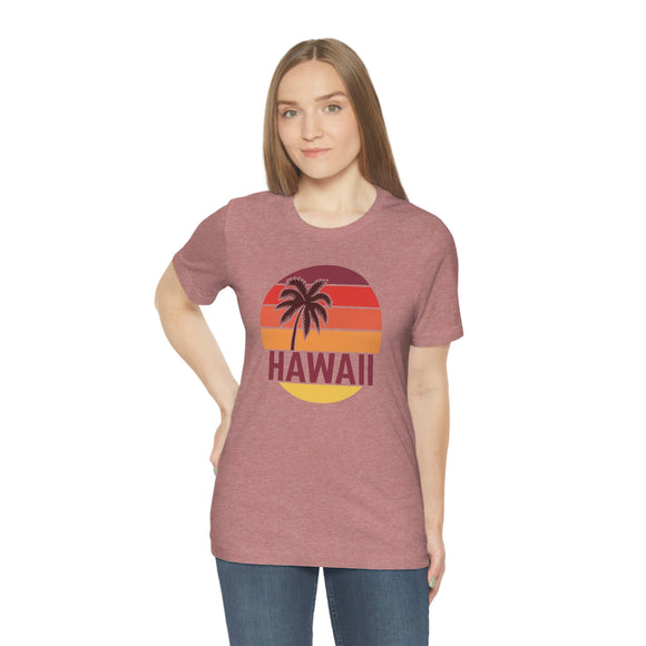 Hawaii T-Shirt - Retro Palm Tree Unisex Hawaii Shirt