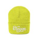Oregon Beanie - Adult Hand Lettered Embroidered Oregon Knit Hat-18