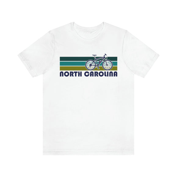 North Carolina T-Shirt - Retro Mountain Bike Adult Unisex North Carolina T Shirt