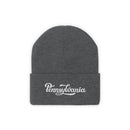 Pennsylvania Beanie - Adult Hand Lettered Embroidered Pennsylvania Knit Hat-5