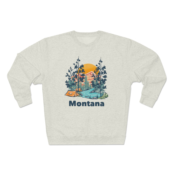 Premium Montana Sweatshirt - Unisex Premium Crewneck Montana Sweatshirt