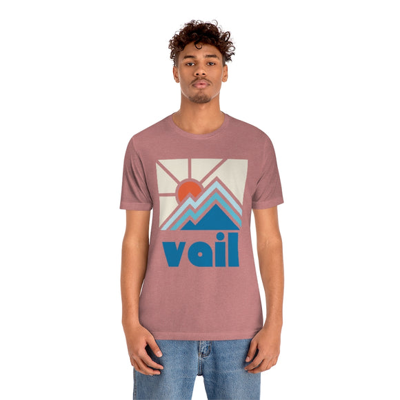 Vail Shirt, Colorado Retro T-Shirt, Colorful Colorado tee, Vail Mountain Shirt