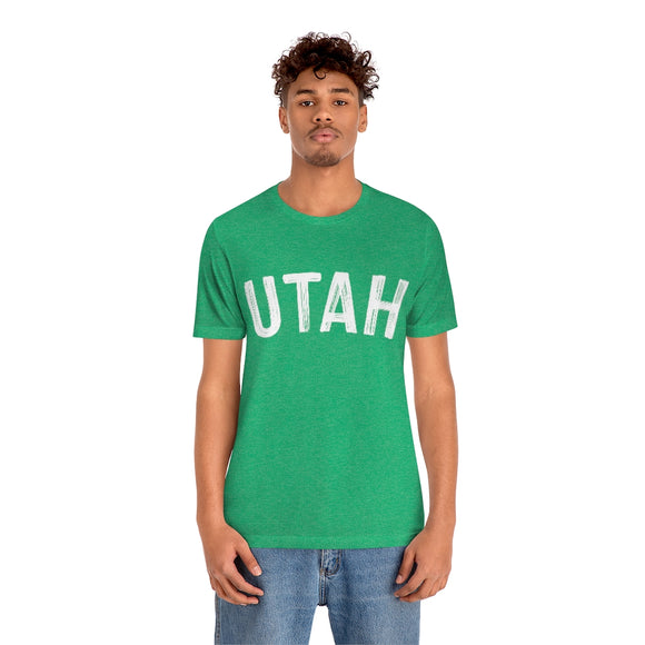 Utah T-Shirt - Paint Text Unisex Utah Shirt