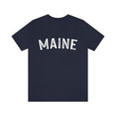 Maine T-Shirt - Paint Text Unisex Maine Shirt-19