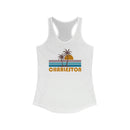 Charleston, South Carolina Women's Tank - Retro Palm Tree Women's Racerback Charleston Tank Top-1
