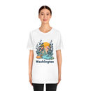 Washington T-Shirt - Mountain Illustration Unisex Washington Shirt-10