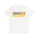 New Jersey T-Shirt - Retro Sun Unisex New Jersey T Shirt-4