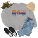 Jackson Hole, Wyoming Sweatshirt - Mountain & Birds Unisex-23