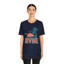 Irvine, California T-Shirt - Retro Palm Tree & Beach Unisex Irvine Shirt-59