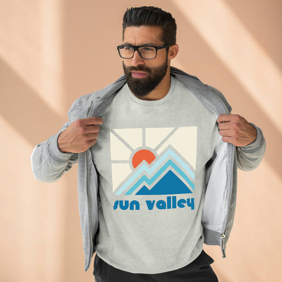 Premium Sun Valley, Idaho Crewneck Sweatshirt - Retro Unisex Sweatshirt