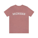 Michigan T-Shirt - Paint Text Unisex Michigan Shirt-4