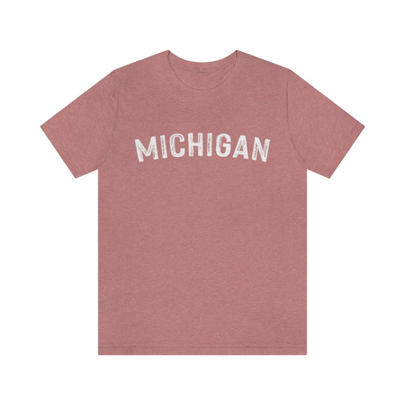 Michigan T-Shirt - Paint Text Unisex Michigan Shirt
