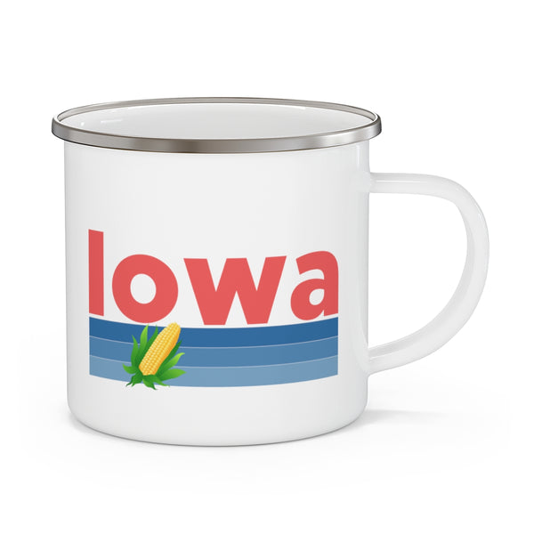 Iowa Camp Mug - Retro Corn Iowa Mug