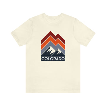Buy natural Colorado T-Shirt - Retro Mountain Line Unisex Colorado Shirt