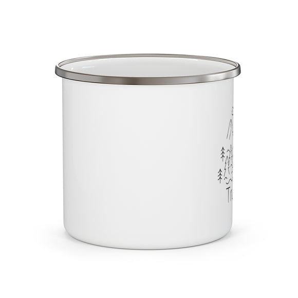 Truckee, California Camp Mug - Retro Enamel Camping Truckee Mug