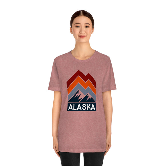 Alaska T-Shirt - Retro Mountain Unisex Alaska Shirt