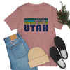 Utah T-Shirt - Retro Mountain Bike Adult Unisex Utah T Shirt