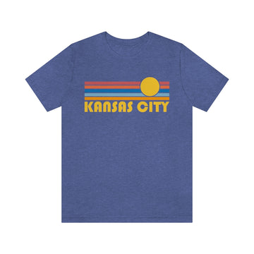 Kansas City, Missouri T-Shirt - Retro Sun Unisex Kansas City T Shirt