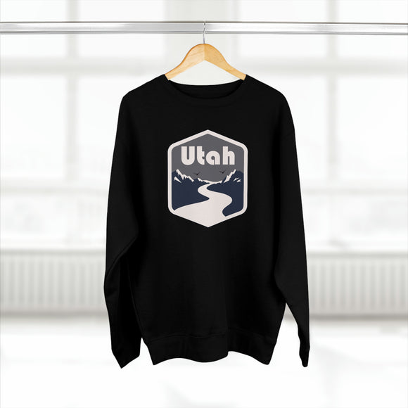Premium Utah Crewneck Sweatshirt - Retro Unisex Sweatshirt