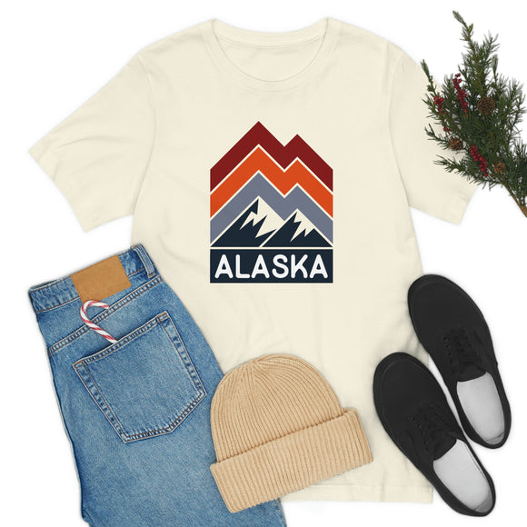 Alaska T-Shirt - Retro Mountain Unisex Alaska Shirt